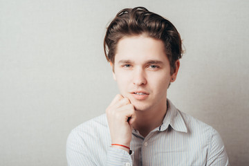 Portrait of a smiling handsome young man