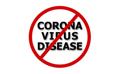 Stop Signs against COVID 19 or Corona Virus Disease as a preventative measure for transmission. illustrations for hot news