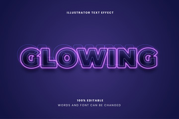 Editable text effect