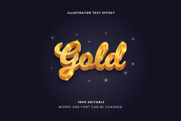 Editable text effect