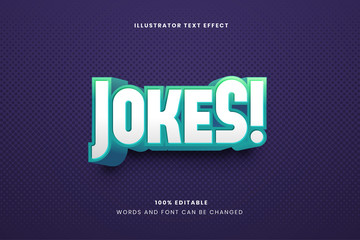 Editable text effect