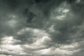 Before storm and heavy rain dark clouds in the sky awesome atmosphere