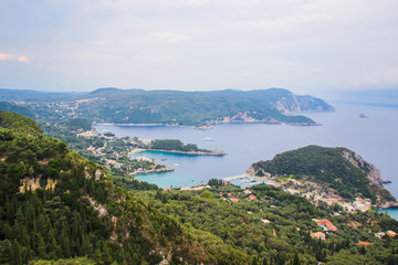 Corfu island beaches, waterfront, sea, havens, bays, boats, Greece