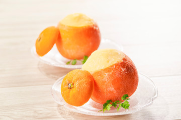 丸ごとオレンジシャーベット