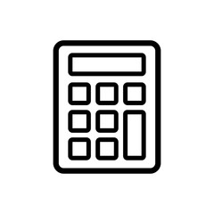 calculator icon in trendy flat style