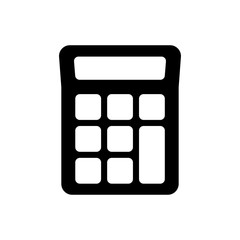 calculator icon in trendy flat style