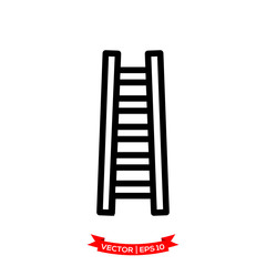 ladder icon in trendy flat style