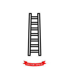 ladder icon in trendy flat style