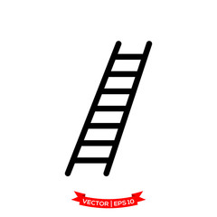 ladder icon in trendy flat style