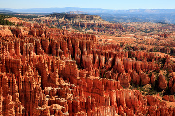 Utah / USA - August 22, 2015: View of hoodoo and rock formationat at Bryce Point in Bryce Canyon National Park, Utah, USA