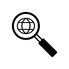 Magnifying of searching concepts icon vector
