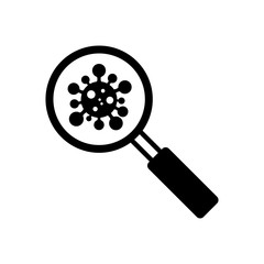 Magnifying of searching concepts icon vector