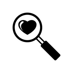 Magnifying of searching concepts icon vector