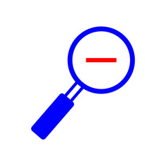 Magnifying of searching concepts icon vector