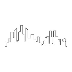 Modern City skyline . city silhouette. vector illustration in flat design