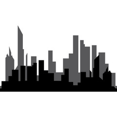 Fototapeta premium Modern City skyline . city silhouette. vector illustration in flat design