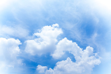 Beautiful blue sky clouds for background.