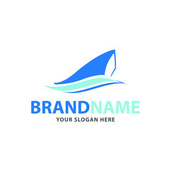creative ship logo design, vector