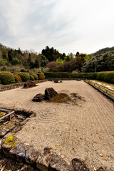 A rock garden of Hoko-ji temple in Sanda city, Hyogo, Japan