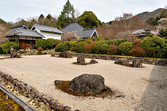A rock garden of Hoko-ji temple in Sanda city, Hyogo, Japan