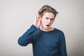 man overhears