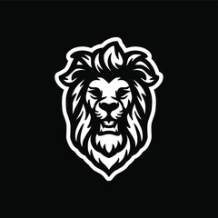 Obraz premium wild lion mascot logo design vector