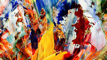 Colorful abstract background wallpaper. Modern motif visual art.  Mixtures of oil paint. Trendy...