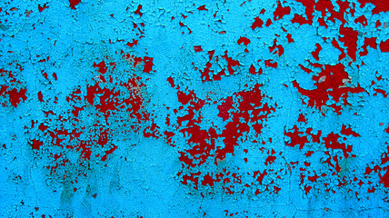 Old concrete wall with paint elements