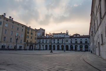 Fototapeta na wymiar Piazza della Loggia, Brescia Old Town, Lombardy, Italy.