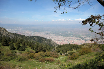 beautiful nature and city of manisa