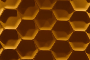 Honeycomb pattern texture background or backdrop, wall design, modern interior