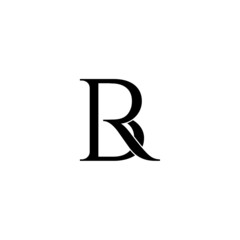 rb letter original monogram logo design