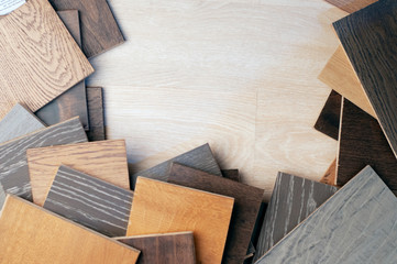 wood materials for  Interior design. home materioals for construction. Copyspace for text. 5