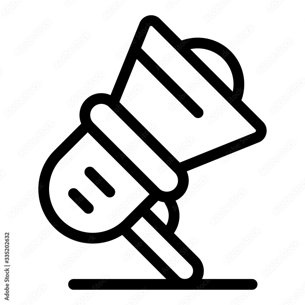 Poster megaphone icon. outline megaphone vector icon for web design isolated on white background
