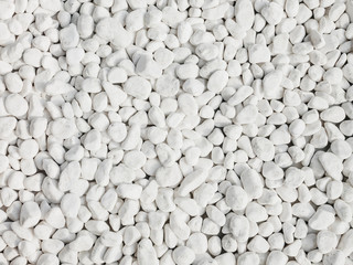 White Pebble stones texture background
