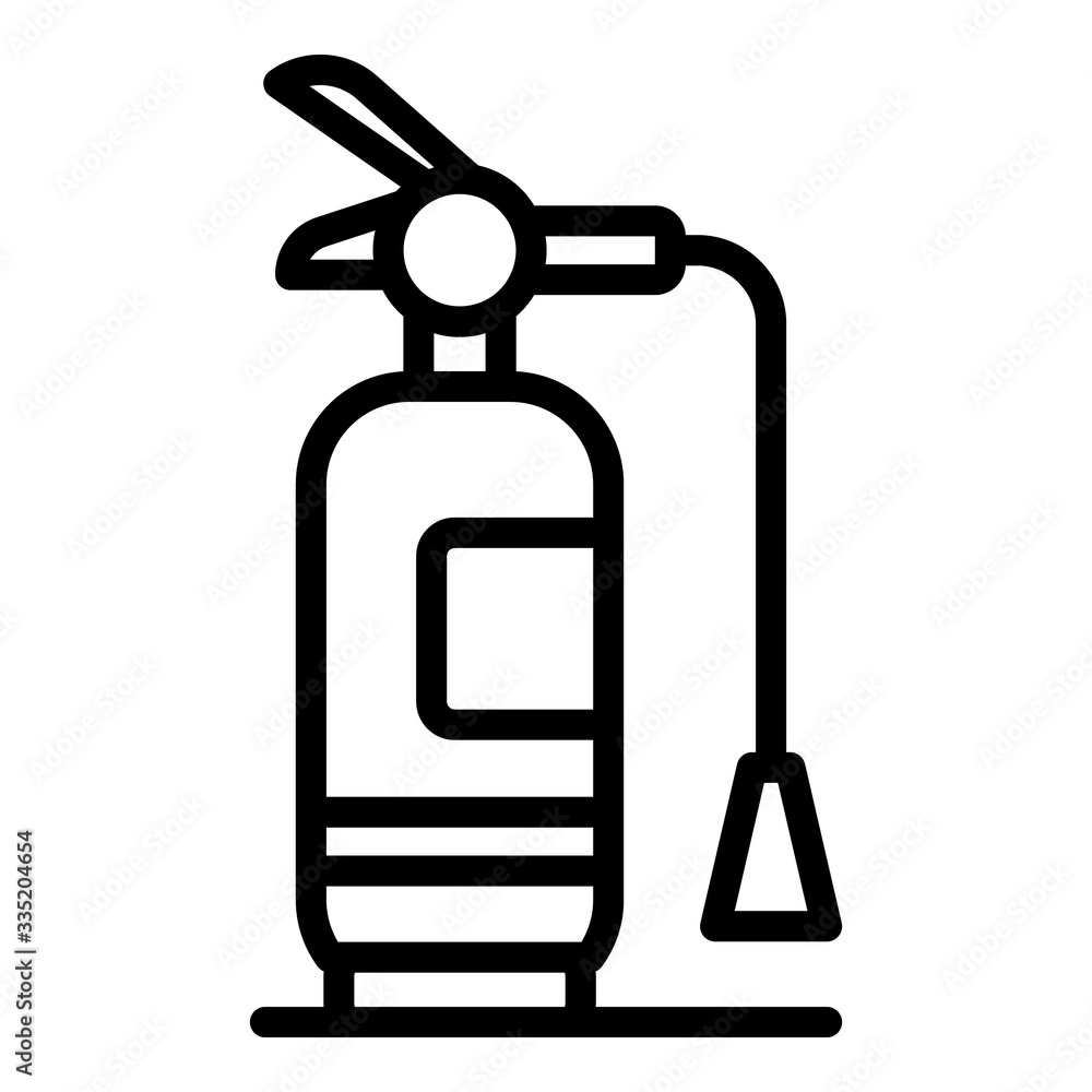 Aufkleber foam fire extinguisher icon. outline foam fire extinguisher vector icon for web design isolated on w