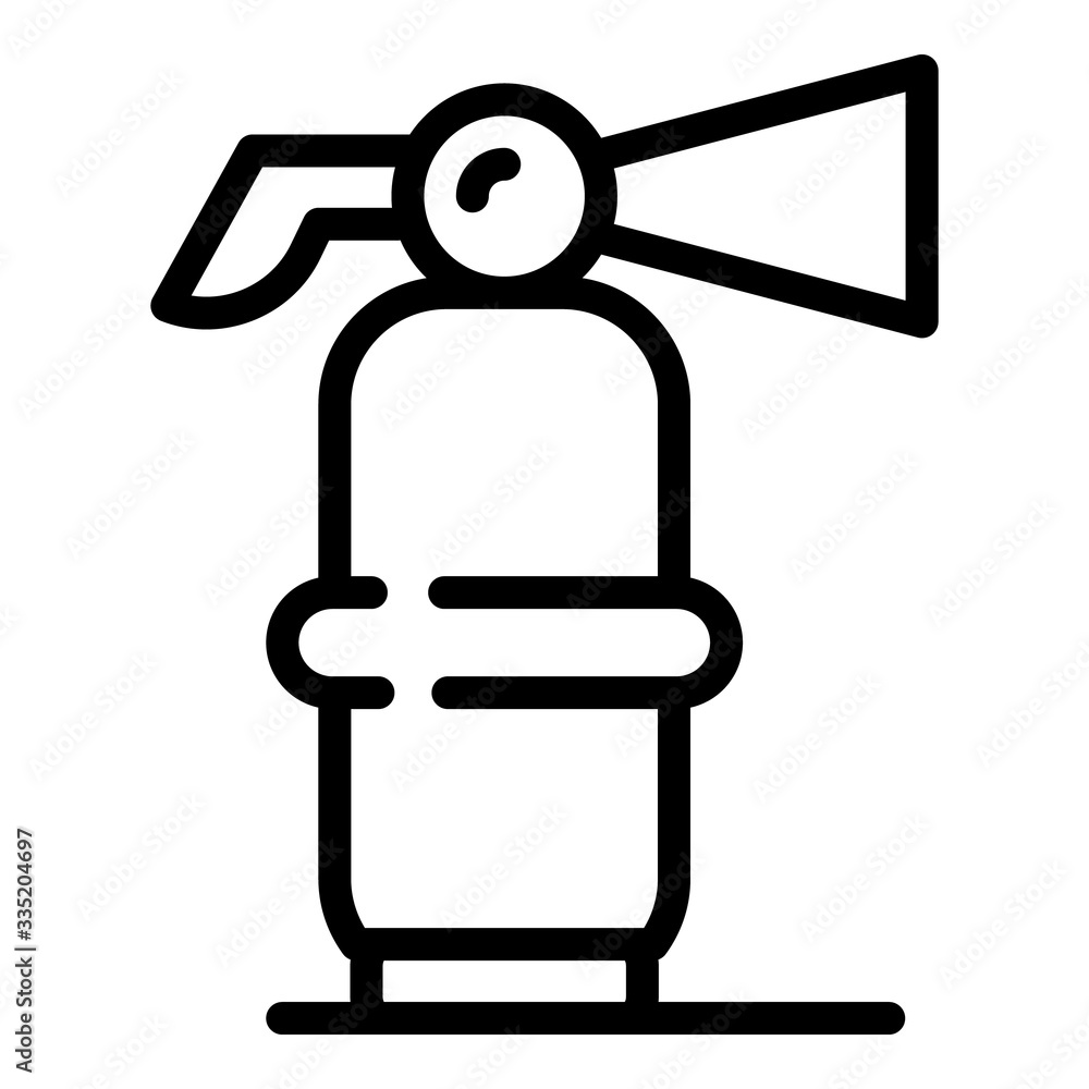 Poster object fire extinguisher icon. outline object fire extinguisher vector icon for web design isolated 