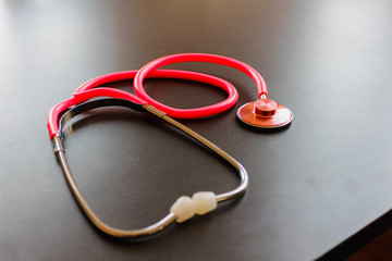 image blur,The doctor's stethoscope is prepared when it comes to emergencies, when there is an...