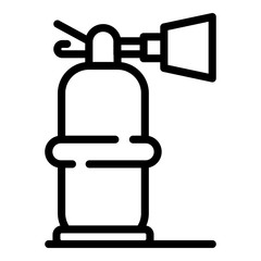 Safety fire extinguisher icon. Outline safety fire extinguisher vector icon for web design isolated on white background