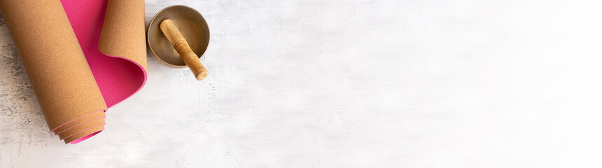 Concept for yoga practice and meditation.
