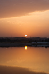 Obraz premium ナイル川の夕日