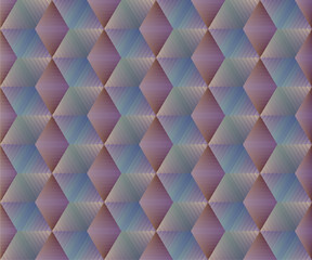 Texture with geometric shapes, rhombic spectrum effect