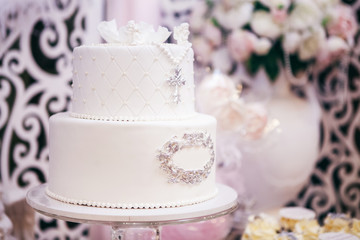 White cake with a cross