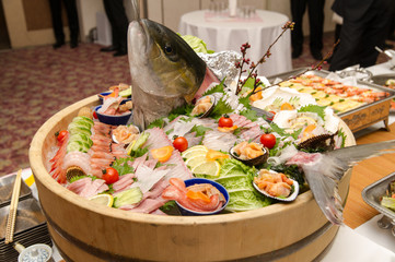 新鮮な魚のお造り