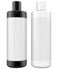 Realistic 3D Bottle Mock Up Template on White Background.3D Rendering