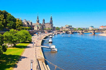 Dresden im Sommer, Deutschland