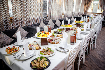 Big and long anniversary table
