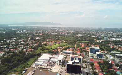 Business area in Managua Nicaragua