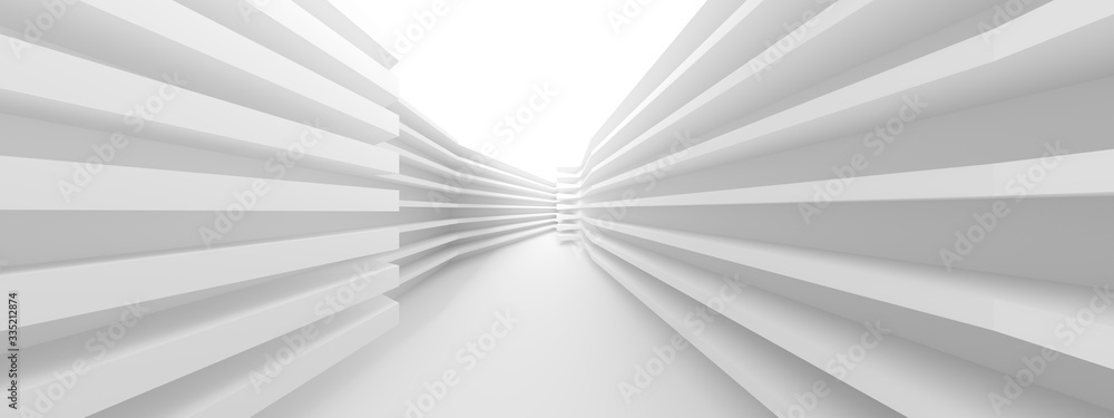 Aufkleber abstract hall background. minimal architecture design