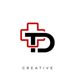 td logo design vector icon